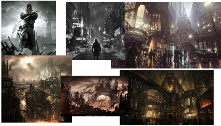 Steampunk moodboard Kieron
