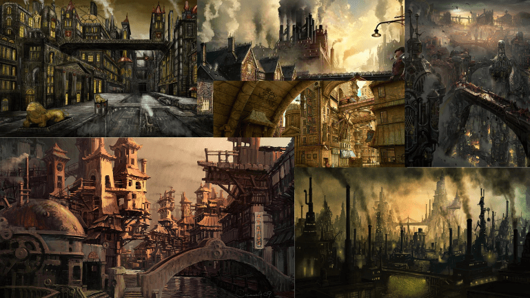 Steampunk moodboard Miles